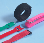 Sticky button cable tie